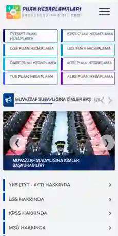 Puan Hesaplamaları