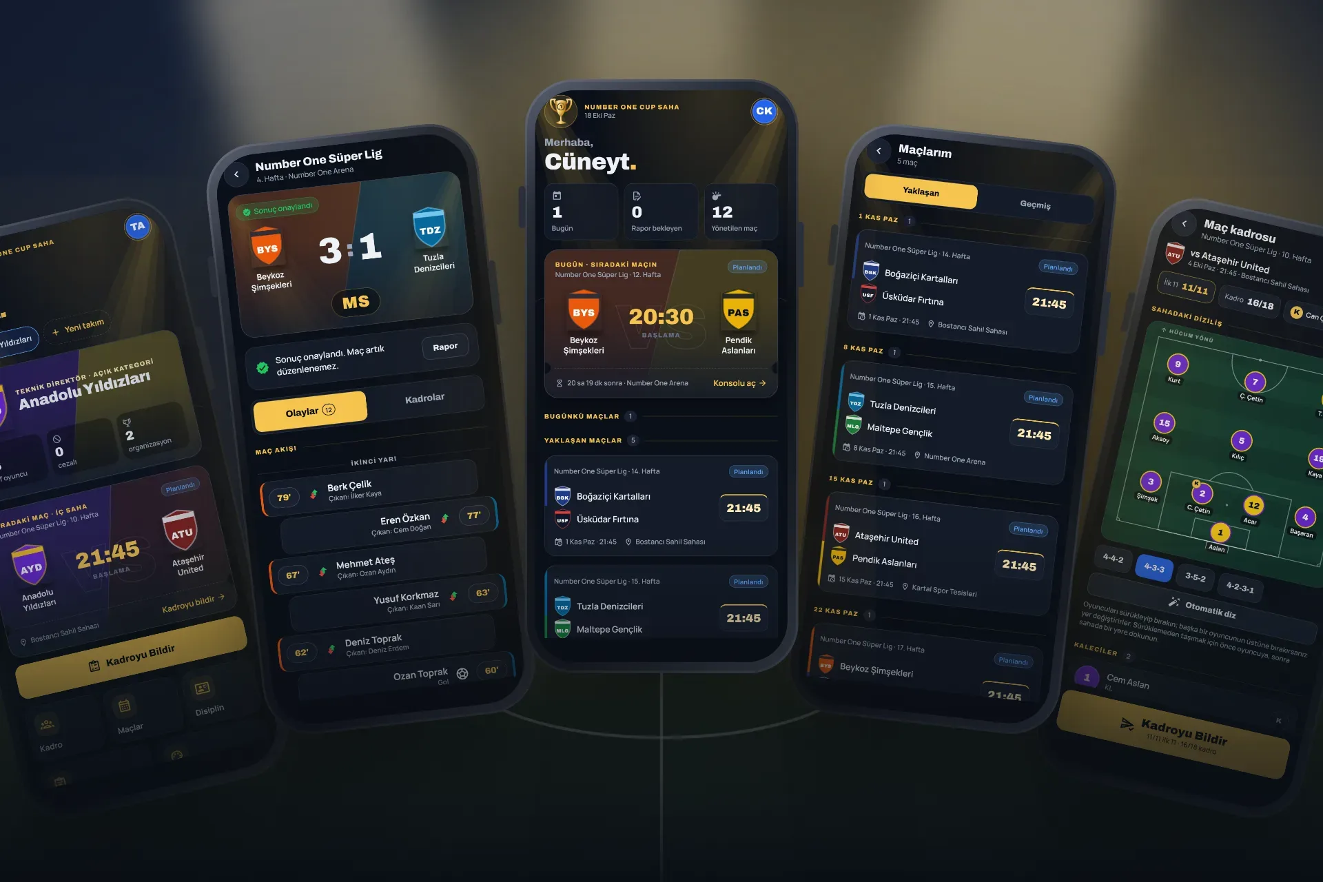 Number One Cup Saha uygulamasının App Store tanıtım görseli